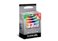 Lexmark Cartridge No. 37XL - Cartucho de impresin - Alto rendimiento - 1 x color (cian, magenta, amarillo) - 500 pginas  - LRP (018C2180E)